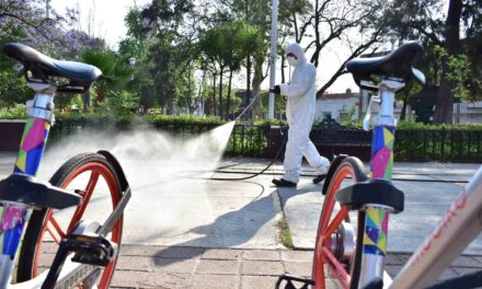 Municipio continúa con la desinfección de espacios públicos