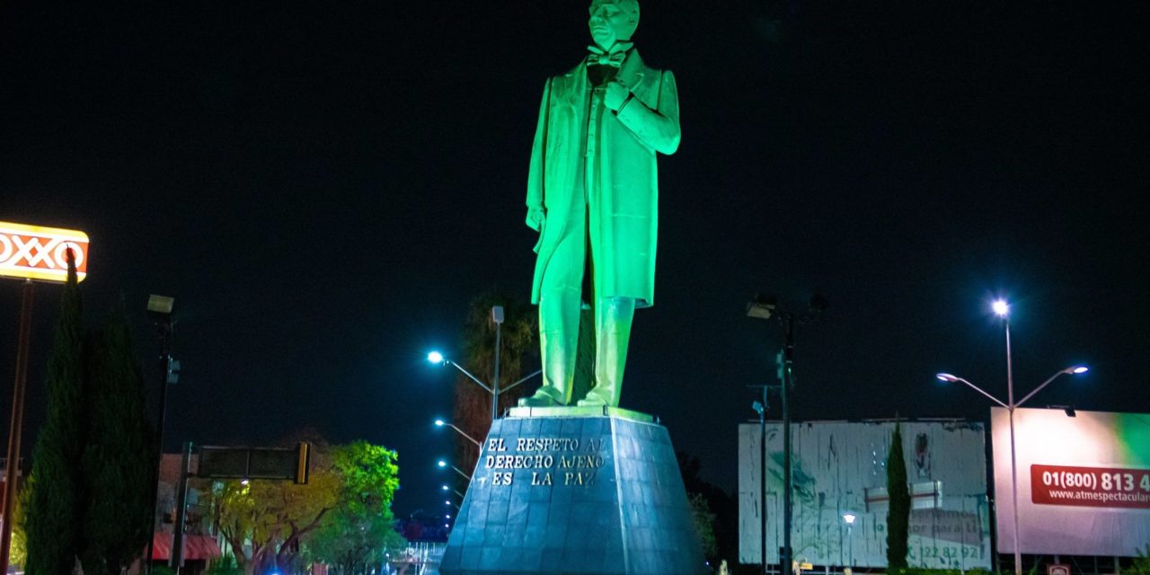 ILUMINA MUNICIPIO EDIFICIOS PÚBLICOS Y MONUMENTOS DE COLOR VERDE EN SEÑAL DE ESPERANZA