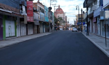 MUNICIPIO DE AGUASCALIENTES REHABILITA LA CALLE JUÁREZ, EN EL CENTRO DE LA CIUDAD