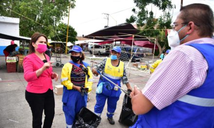 SERVICIOS PÚBLICOS INTENSIFICA LABORES DE LIMPIEZA EN TIANGUIS DE LA CIUDAD