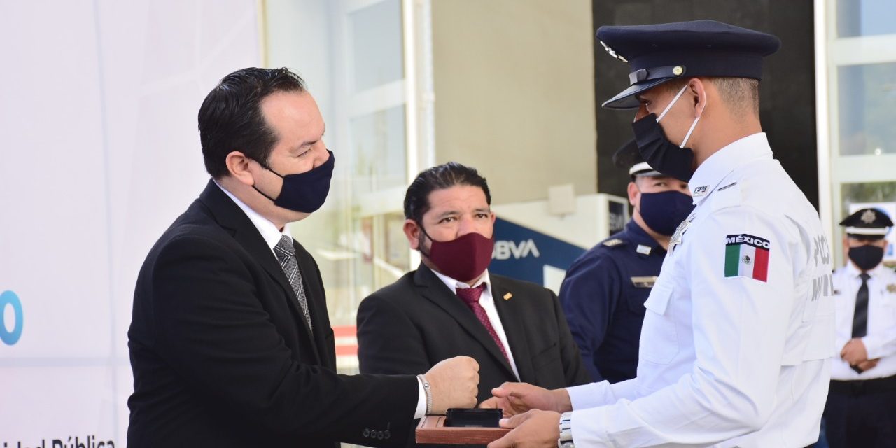 MUNICIPIO DE AGUASCALIENTES RECONOCE LABOR DE SUS POLICÍAS