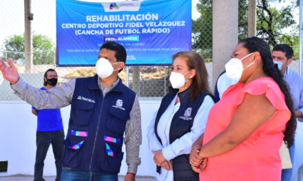 REALIZÓ MUNICIPIO DE AGUASCALIENTES GIRA DE SUPERVISIÓN DE OBRAS EN ESPACIOS DEPORTIVOS Y RECREATIVOS