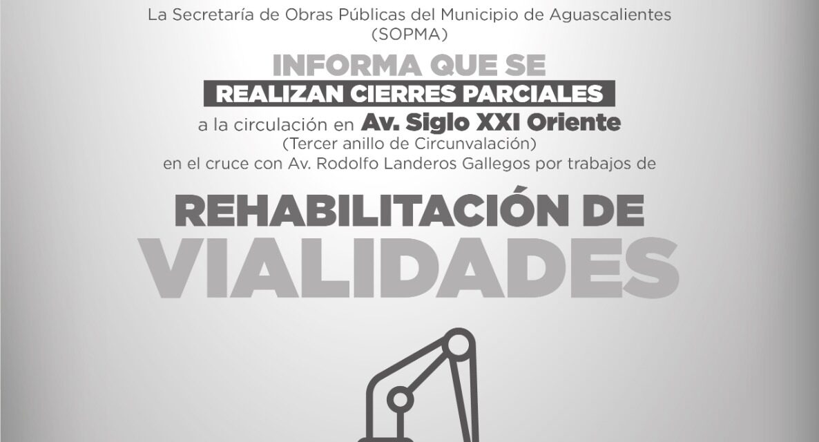 OBRAS PÚBLICAS MUNICIPALES REALIZA CIERRES PARCIALES A LA CIRCULACIÓN EN TERCER ANILLO ORIENTE