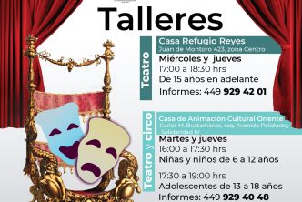 MUNICIPIO INVITA A PARTICIPAR EN TALLERES DE CIRCO Y TEATRO PARA NIÑOS Y JÓVENES