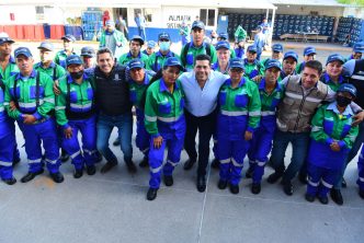 RECONOCE EL PRESIDENTE MUNICIPAL EL ESFUERZO Y COMPROMISO DE TRABAJADORES DE ASEO PÚBLICO