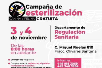 ANUNCIA MUNICIPIO DE AGUASCALIENTES JORNADAS DE ESTERILIZACIÓN GRATUITAS CANINAS Y FELINAS