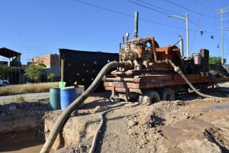 ARRANCA LEONARDO MONTAÑEZ OBRA DE NUEVO POZO  EN LOMAS DEL SUR Y SE TRABAJA PARA MEJORAR EL SERVICIO EN EL OJOCALIENTE III
