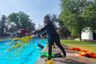 REFUERZA PROTECCIÓN CIVIL MUNICIPAL OPERATIVO DE SEMANA SANTA CON BUZOS ESPECIALIZADOS EN RESCATE ACUÁTICO