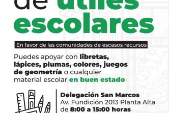 INVITA MUNICIPIO DE AGUASCALIENTES A SUMARSE A LA CAMPAÑA DE ACOPIO DE ÚTILES ESCOLARES