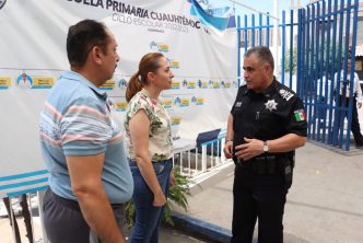 SUPERVISA SECRETARÍA DE SEGURIDAD PÚBLICA MUNICIPAL DE AGUASCALIENTES VIGILANCIA EN PLANTELES EDUCATIVOS