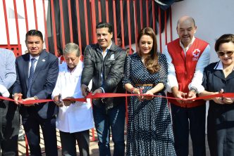 ASISTE LEO MONTAÑEZ A LA INAUGURACIÓN DE LA BASE NORTE DE LA CRUZ ROJA