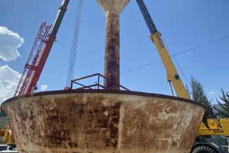 INICIA DESMONTAJE DEL TANQUE ELEVADO TR-014 DEL FRACCIONAMIENTO INFONAVIT IV CENTENARIO