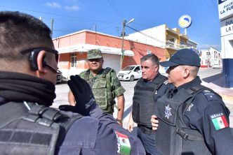 REFUERZA POLICÍA MUNICIPAL OPERATIVOS COORDINADOS DE SEGURIDAD, EMERGENCIA Y RESCATE CON CORPORACIONES FEDERALES Y ESTATALES