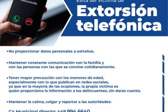INTENSIFICA MUNICIPIO DE AGUASCALIENTES ACCIONES DE PREVENCIÓN DE EXTORSIONES TELEFÓNICAS