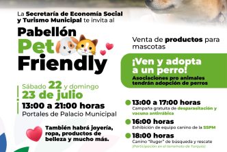 CONMEMORARÁ MUNICIPIO EL DÍA DEL PERRO CON PABELLÓN PET FRIENDLY
