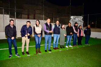 ENTREGA MUNICIPIO NUEVA CANCHA DE FÚTBOL RÁPIDO CON PASTO SINTÉTICO EN EL PARQUE POCITOS