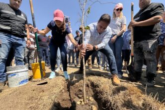 GOBIERNO DEL ESTADO Y MUNICIPIO CAPITAL ENCABEZAN JORNADA DE REFORESTACIÓN EN EX RELLENO SANITARIO CUMBRES