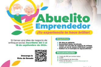 INVITA MUNICIPIO A PARTICIPAR EN LA CONVOCATORIA «ABUELITO EMPRENDEDOR»