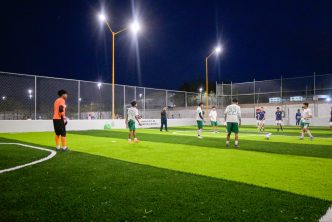ENTREGA LEO MONTAÑEZ CANCHA EN VISTAS DEL SUR