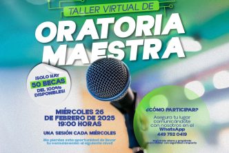 OFRECE INSTITUTO MUNICIPAL DE LA JUVENTUD BECAS PARA TALLER VIRTUAL DE ORATORIA MAESTRA
