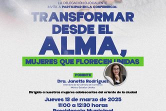 IMPARTIRÁ MUNICIPIO LA CONFERENCIA «TRANSFORMAR DESDE EL ALMA, MUJERES QUE FLORECEN JUNTAS»