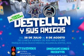 SECRETARÍA DE SEGURIDAD PÚBLICA MUNICIPAL ABRE INSCRIPCIONES PARA CURSO DE VERANO “DESTELLÍN Y SUS AMIGOS”