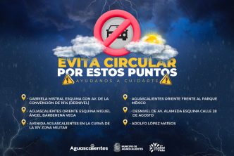 LLAMA PROTECCIÓN CIVIL MUNICIPAL A TOMAR PRECAUCIONES EN TEMPORADA DE LLUVIAS