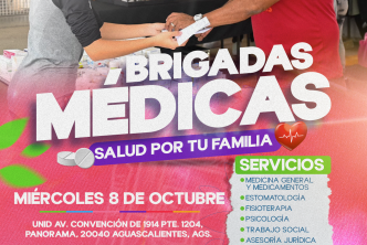 ANUNCIA DIF MUNICIPAL TRES NUEVAS BRIGADAS MÉDICAS GRATUITAS
