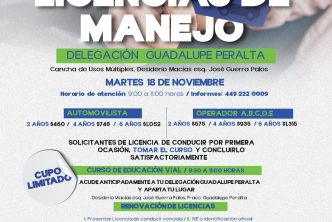 ANUNCIAN NUEVA JORNADA DE RENOVACIÓN DE LICENCIAS DE MANEJO