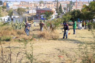 MUNICIPIO DE AGUASCALIENTES EJECUTA MEGA OPERATIVO DE LIMPIEZA EN EL SURORIENTE DE LA CIUDAD