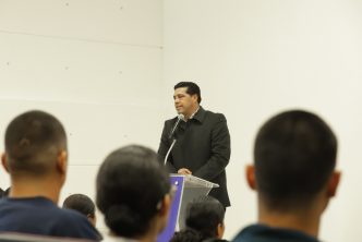 LEO MONTAÑEZ DA LA BIENVENIDA A 46 NUEVOS CADETES