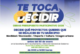 DESTINARÁ MUNICIPIO ALREDEDOR DE 20 MILLONES DE PESOS EN OBRAS PROPUESTAS POR LA CIUDADANÍA EN EL PRESUPUESTO PARTICIPATIVO 2026