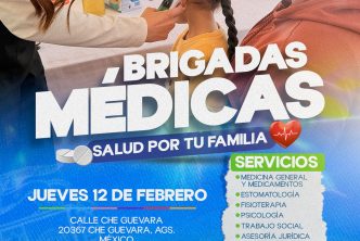REALIZARÁ DIF MUNICIPAL BRIGADAS MÉDICAS MARTES 10 Y JUEVES 12 DE FEBRERO