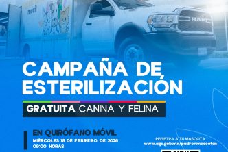 LLEVARÁ MUNICIPIO SERVICIOS DEL QUIRÓFANO VETERINARIO MÓVIL A CAÑADA GRANDE DE COTORINA
