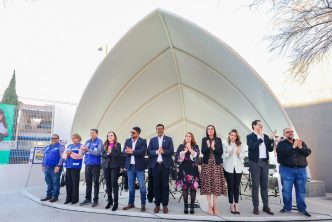 ENTREGA LEO MONTAÑEZ VELARIA Y FORO PARA ORQUESTA COMPÁZ SEDE LOMAS DEL MIRADOR