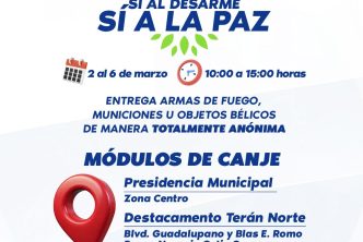 LEO MONTAÑEZ UNE ESFUERZOS EN LA CAMPAÑA «SÍ AL DESARME, SÍ A LA PAZ»