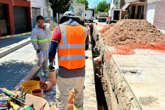 REFUERZA LEO MONTAÑEZ ACCIONES EN BENEFICIO DE LA INFRAESTRUCTURA SANITARIA EN LA COLONIA INSURGENTES