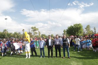 ENCABEZA LEO MONTAÑEZ INAUGURACIÓN DEL TORNEO “MUNDIALITO, LA CIUDAD DE TU VIDA”