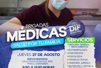 DIF MUNICIPAL DE AGUASCALIENTES LLEVARÁ BRIGADA MÉDICA AL FRACCIONAMIENTO CARTAGENA