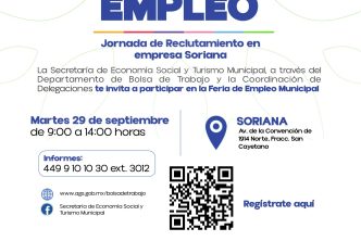 CONVOCA MUNICIPIO A JORNADA DE RECLUTAMIENTO LABORAL PARA LA EMPRESA SORIANA